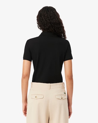 Polo da donna in piqu&eacute; di cotone stretch Lacoste slim fit