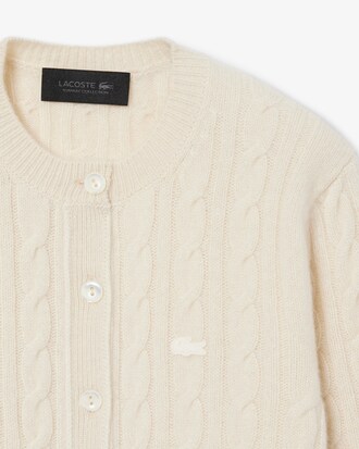 Cardigan a trecce in cashmere Runway