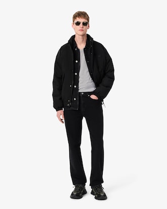 T-shirt con collo a V in jersey di cotone Pima leggero