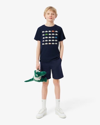 Shorts chino in twill di cotone elasticizzato