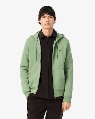 Felpa con cappuccio in pile con zip
