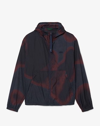 Giacca in nylon ripstop con stampa ombré
