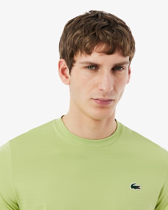 T-shirt tennis Ultra Dry elasticizzata in jacquard