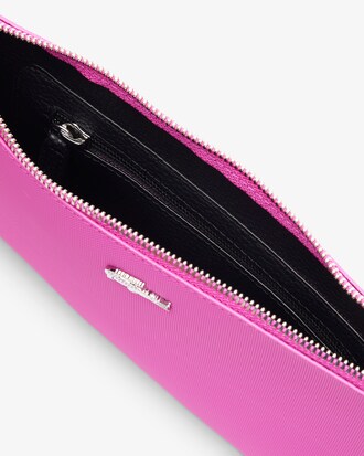 Pochette in canvas piqué spalmata Anna