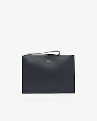 Pochette in canvas piqu&eacute; spalmata Anna