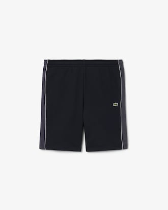 Shorts in tessuto felpato regular fit color block