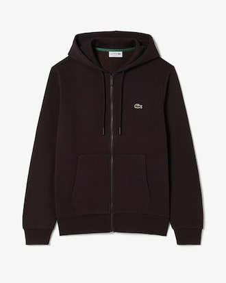 Felpa con cappuccio in pile con zip