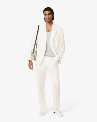 Pantaloni da completo regular fit in lino