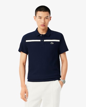Polo da tennis Ultra Dry con badge Accent Heritage