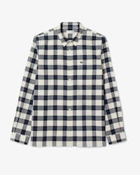 Camicia regular fit in flanella motivo scozzese