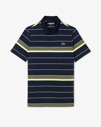 Polo a righe elasticizzata da golf Ultra-Dry