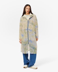 Parka lungo ripiegabile oversize impermeabile