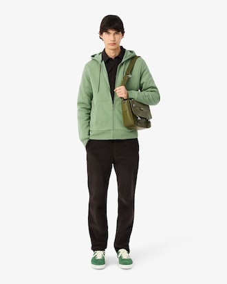 Felpa con cappuccio in pile con zip