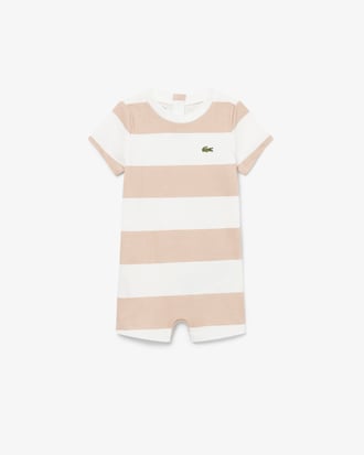 Tutina neonato in interlock a righe