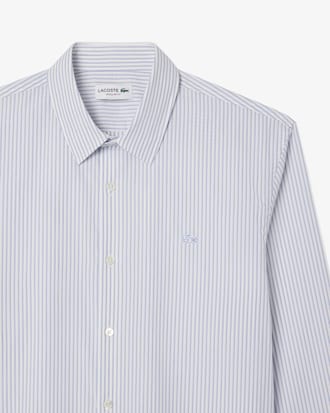 Camicia regular fit in popeline a righe