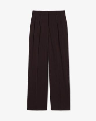 Pantaloni oversize in misto lana