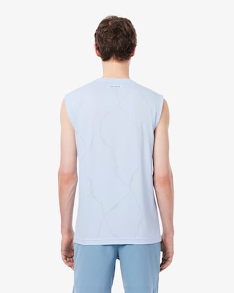 Canotta da tennis Ultra Dry con coccodrillo jacquard
