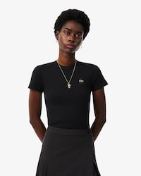 T-shirt in cotone a costine slim fit
