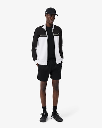 Felpa sportiva con zip color block