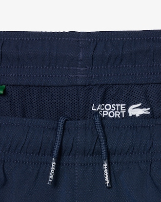 Shorts sportivi in taffet&agrave; a rombi