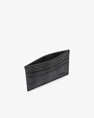 Porta carte da uomo in canvas con stampa di monogramma The Blend