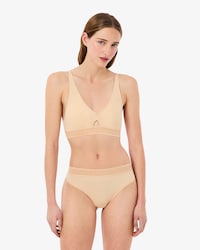 Reggiseno in microfibra a fascia traforato