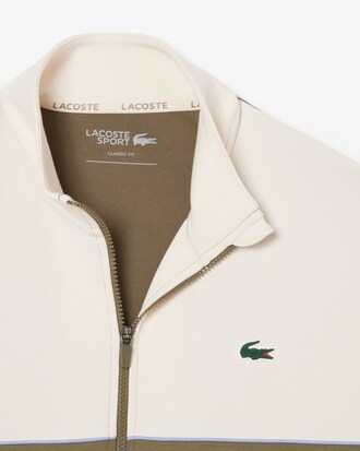 Felpa da tennis con zip color block
