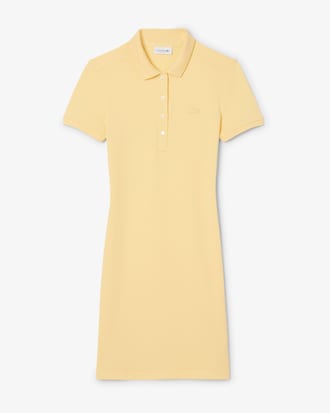 Vestito polo slim fit in mini piqué stretch