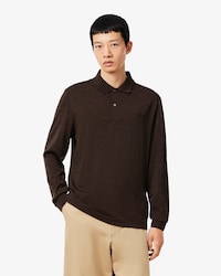 Polo a maniche lunghe regular fit in lana