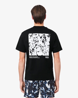 T-shirt in jersey con motivo stampato