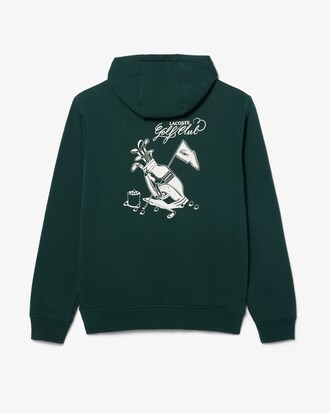 Felpa con cappuccio da golf con stampa grafica