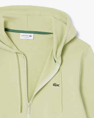 Felpa in tessuto felpato classic fit con zip