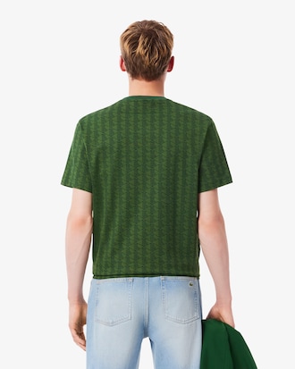 T-shirt in jersey con monogramma