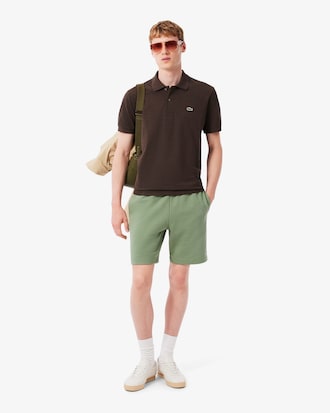 Shorts in tessuto felpato regular fit