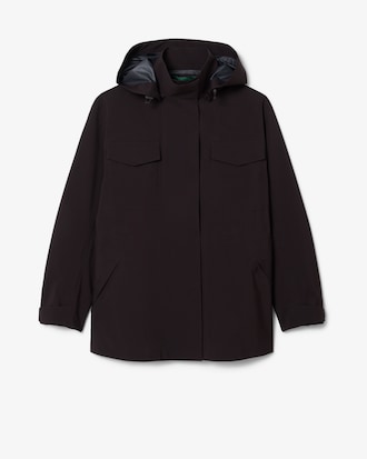 Parka impermeabile midi oversize