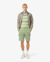 Shorts cargo in cotone felpato