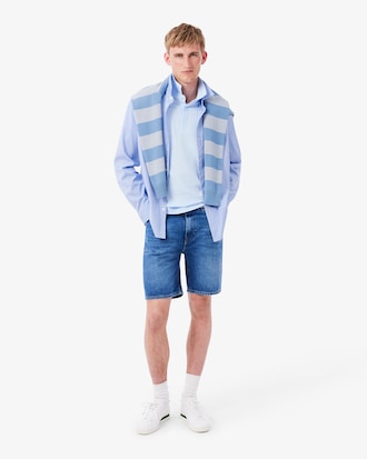 Camicia regular fit in tessuto pinpoint a quadretti