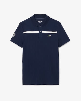 Polo da tennis Ultra Dry con badge Accent Heritage