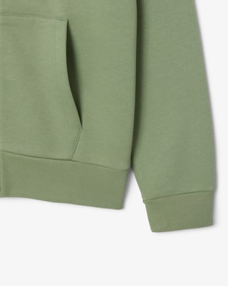 Felpa con cappuccio in pile con zip