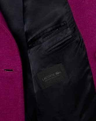 Blazer doppiopetto in twill di lana marmorizzata Runway