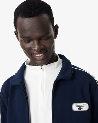 Tennis Heritage Zipped Badge Accent Sweatshirt