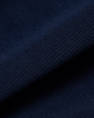 Felpa con collo a polo in cotone a coste