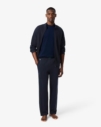 Pantaloni homewear in cotone a nido d'ape