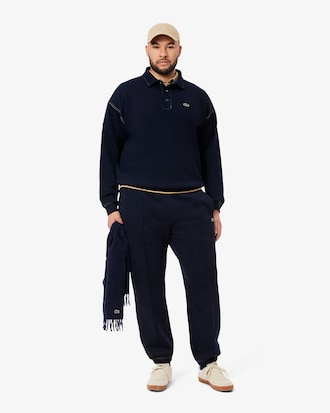 Pantaloni della tuta in piqué regular fit