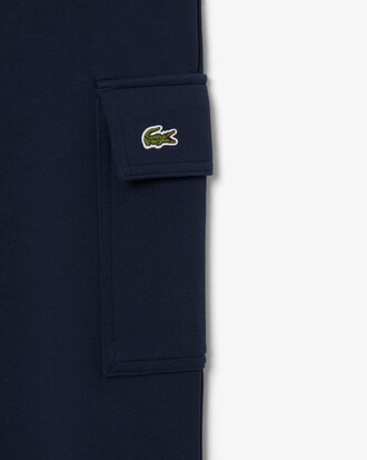 Pantaloni della tuta cargo in tessuto felpato