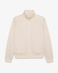 Giacca con zip jacquard con monogramma