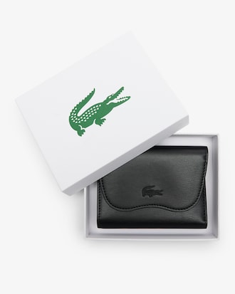 Portafoglio in pelle con zip Lora