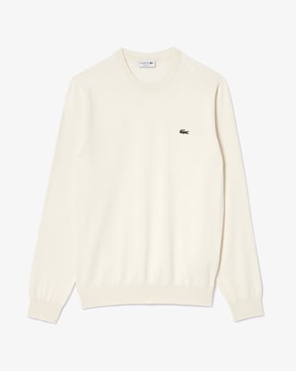 Pullover girocollo monocromatico in cotone