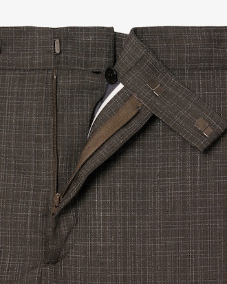 Pantaloni sartoriali taglio dritto in lana Runway