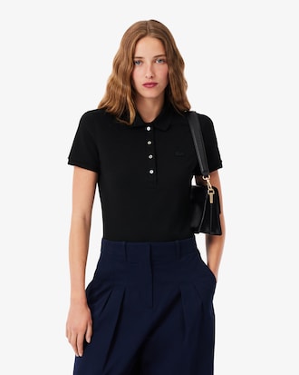 Polo da donna in piqu&eacute; di cotone stretch Lacoste slim fit